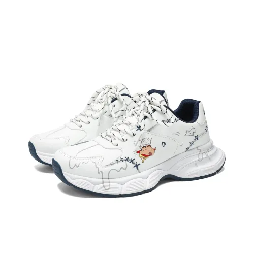 Crayon Shinchan Высота Увеличивающие Поддержка Легкий Дышащий Низкий Топ Толстая Подошва Кроссовки Унисекс