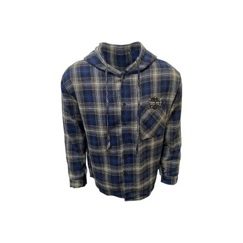 FORCEPULR Blue Unisex Shirts FORCEPULR Синий Унисекс Рубашки