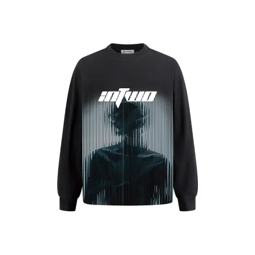 IN TWO Длинный рукав Т-рубашка Унисекс