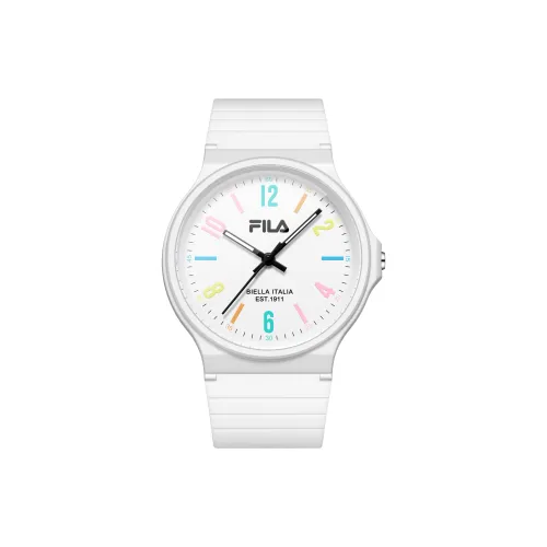 FILA Кварцевые часы механизм силиконовый ремешок белый циферблат унисекс