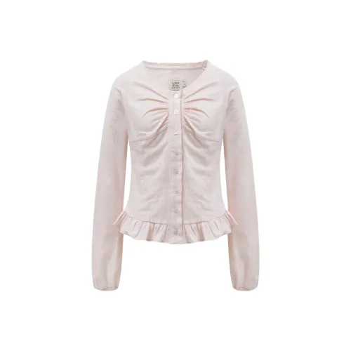 Letter From Moon FW25 Lazy Frill Складные Рубашка-Блузка Женская