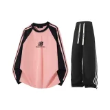 Розовый топ + Черный K