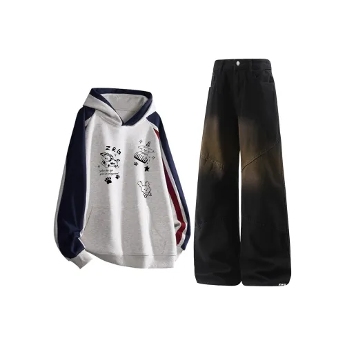 ZIRUNGE Унисекс Свитшот Комплекты