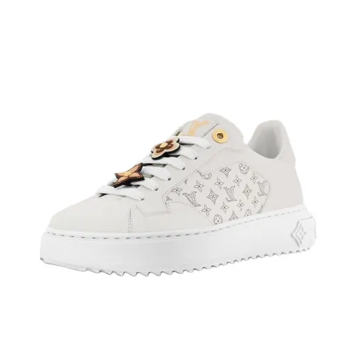 LOUIS VUITTON Time Out Low Топ Скейтборд Кроссовки Женские Белые
