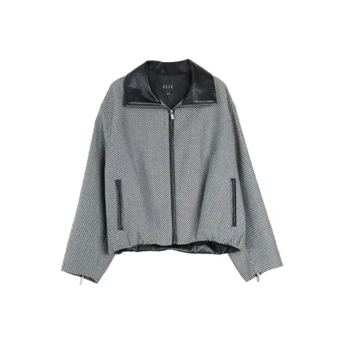 ELLE Черный Белый Женские Куртки