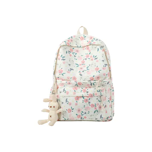 KOUDIXIONG Полиэстер Рюкзак Стандартный Подростки Белый Зеленый