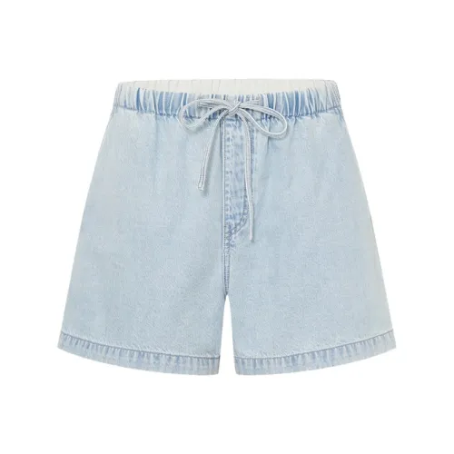 MO&CO Джинсовые светло-голубые женские джинсовые шорты