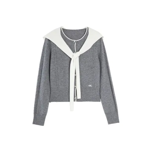 ELLE Средне-серый Женские Свитера