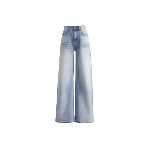 DANCANG Дизайн Sensitive Универсальный Свободный крой Утягивающие Джинсы Женские