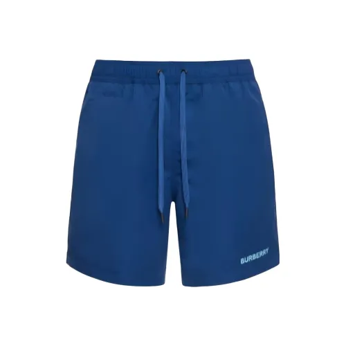 Burberry Мужские Плавательные Шорты Синего Цвета