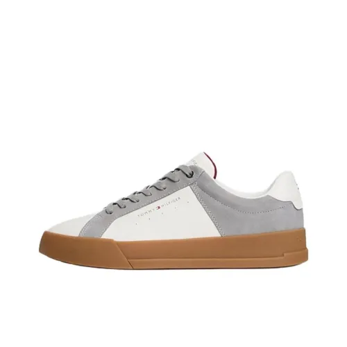 Tommy Hilfiger Trainers Low Топ Скейтборд Кроссовки Мужские Белые Серые