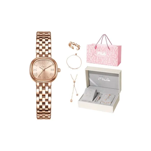 FILA Наручные часы Кварцевый механизм Стальной ремешок Розовое золото Циферблат часов Женские часы Любовь с первого взгляда Романтическая коробка