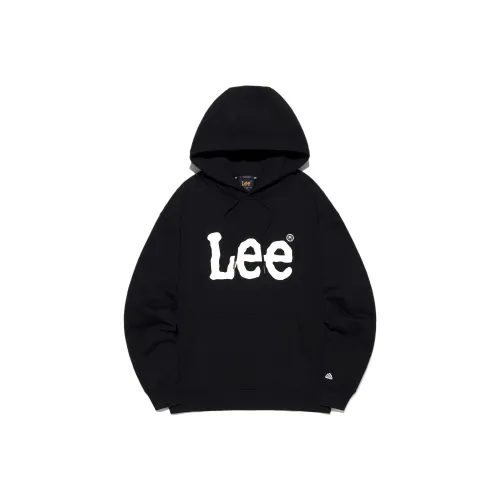 Lee Черный Унисекс Свитшоты