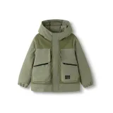 Армейский зеленый 40627 - Белый утиный пух