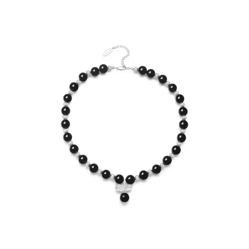 YUAN FIELD Белое Золото Покрытие Медный Ожерелье Унисекс