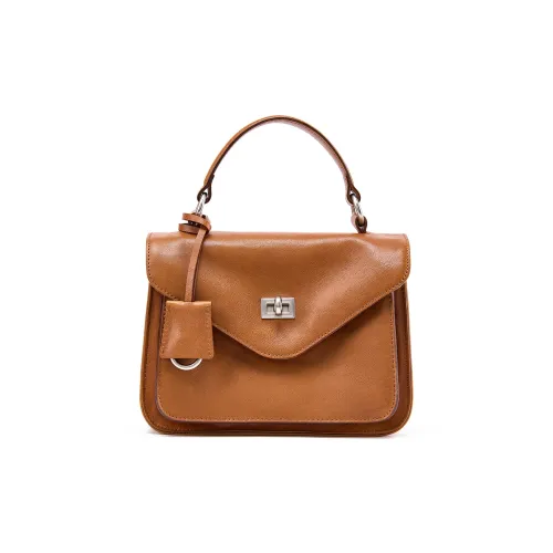 KAISER Первый слой Растительное дубление Коровья кожа Сумка Обычный Женский Многоцветный