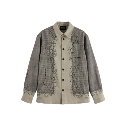 Scotch Soda Тауповый Мужской Рубашки