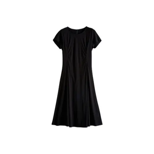 SLLSKY Короткий рукав Платье Женское