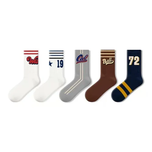 PRIMEET Носки Crew Унисекс упаковка из 5 пар