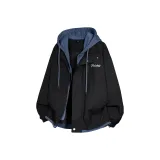 Чёрный (Синий капюшон)