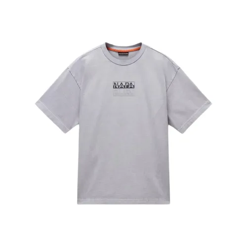 NAPAPIJRI Светло-серые мужские T-рубашки