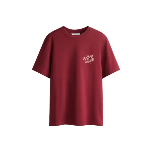 H M Темно-красные женские футболки