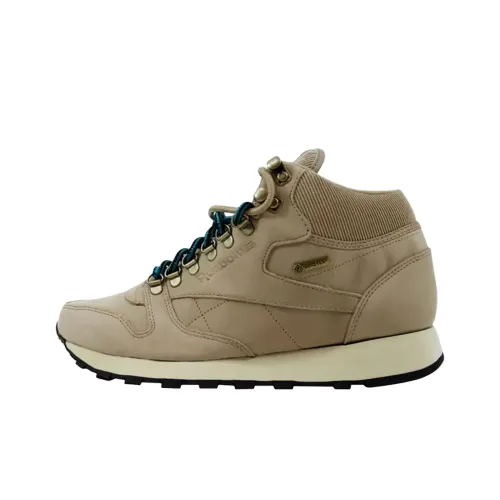 Reebok Classic Leather Водонепроницаемый и Дышащий MID Топ Кэжуал Мужской Коричневый