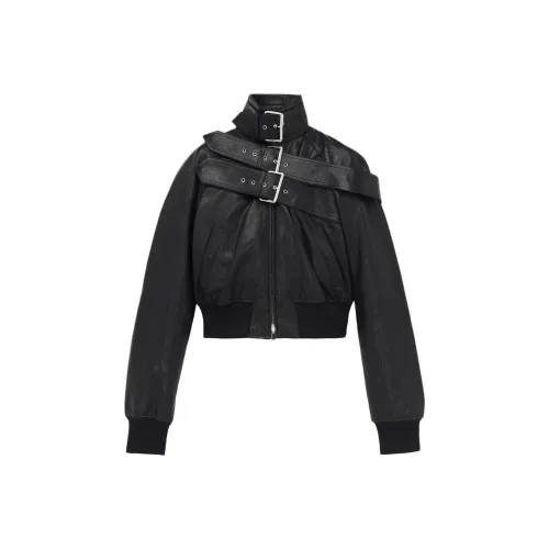 Alexander McQueen FW25 Кожа Куртка Женские