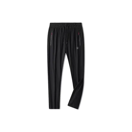 DOUBLE FISH Черные Унисекс Спортивные брюки