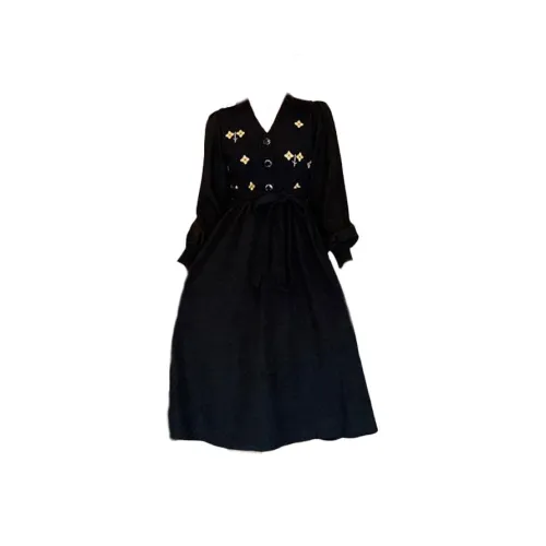 UYH Большой размер С утяжкой на талии Элегантность A Линия Черная Юбка Женская