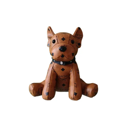 MCM Visetos Покрытый холст Французский Bulldog Мягкая игрушка Маленький Женские Коньяк