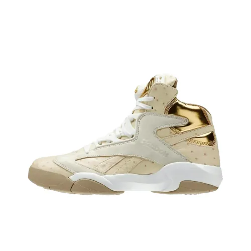 Reebok Shaq Attaq Винтажные баскетбольные кроссовки Мужской Golden Серый