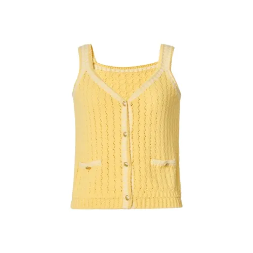Blacknini Топ на бретелях Желтый Женский Топ