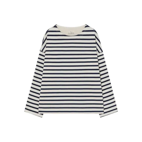 ROMI STUDIO Синие и белые полоски Женские T-рубашки
