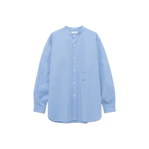 Nanamica FW25 Полоска Ожерелье-чокер Ветер Рубашка Унисекс