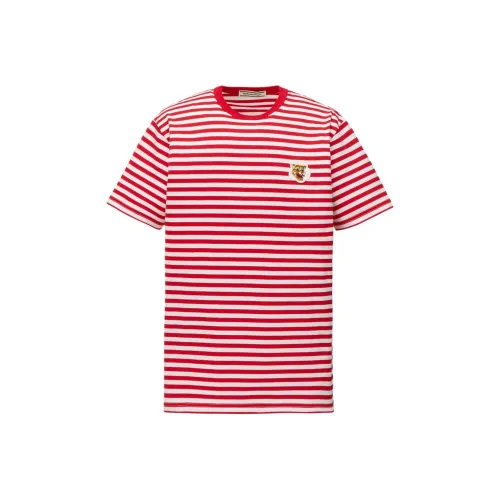 Onitsuka Tiger Red Unisex T-Shirts Onitsuka Tiger Красные Унисекс Футболки