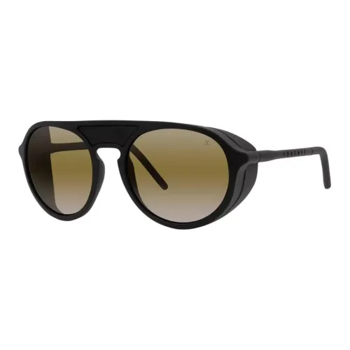 Vuarnet Вакуумно-Литой Круглые Солнцезащитные Очки Мужские Черные