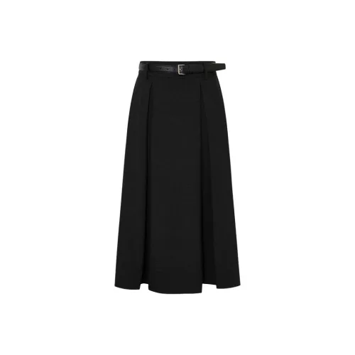 MOCO Повседневный Длинный Юбка Женская Темный Фотиния Серый