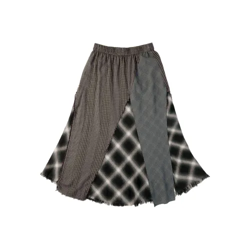 NOTHOMME BLUE Лоток Длина (размер в длину) Чайный умбровый Женские Повседневные длинные юбки