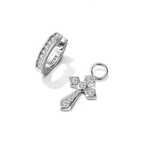 Серьги Crisp Creek с цирконием унисекс