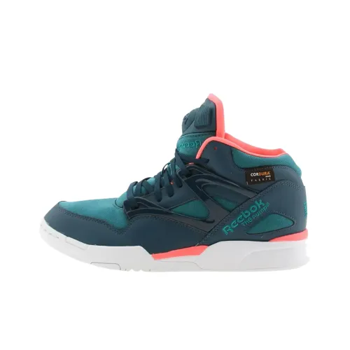 Reebok Pump Omni Винтажные баскетбольные кроссовки Мужской Синий Зеленый