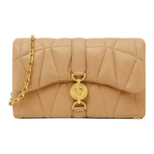 VERSACE Kleio Lambskin Плечевая сумка Mini Женская Коричневая