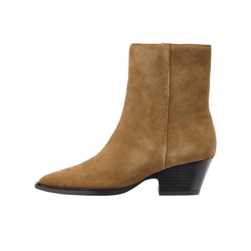 ZARA Ботильоны 5 см Женские Коричневые