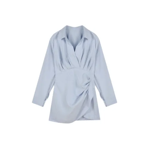 UYH Дизайн Inspired French С утяжкой на талии Плиссированный Женские