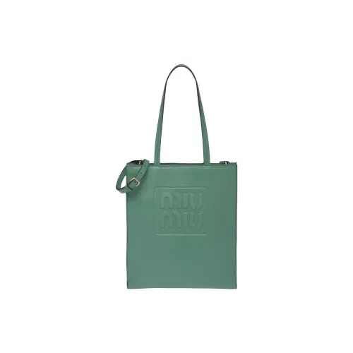 MIU MIU Кожа Тоут Сумка Сумка для покупок Сумка Женская Зеленая