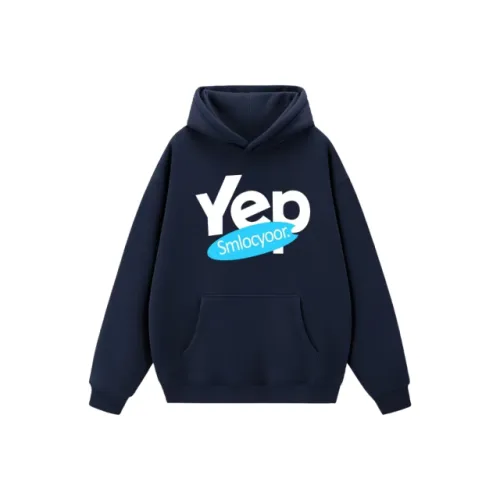 WANGLAISHI Темно-синий синий женский свитшот