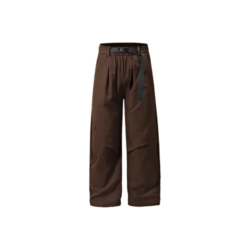 PASOK Повседневные брюки с прямым кроем свободный крой и премиальное ощущение для студентов мужского пола с драпировкой