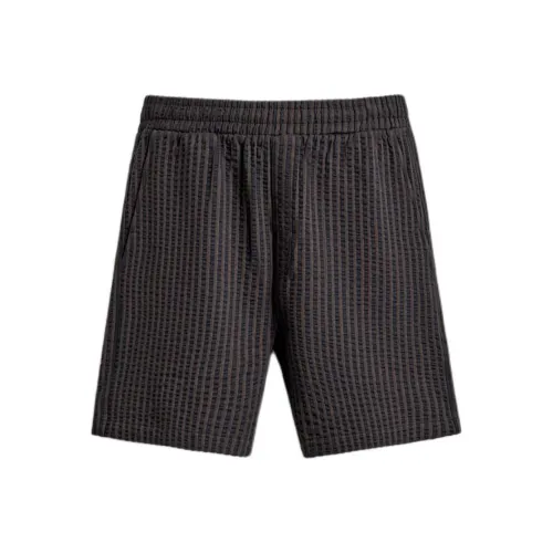 ZARA Коричневые Синие Мужские Повседневные Шорты