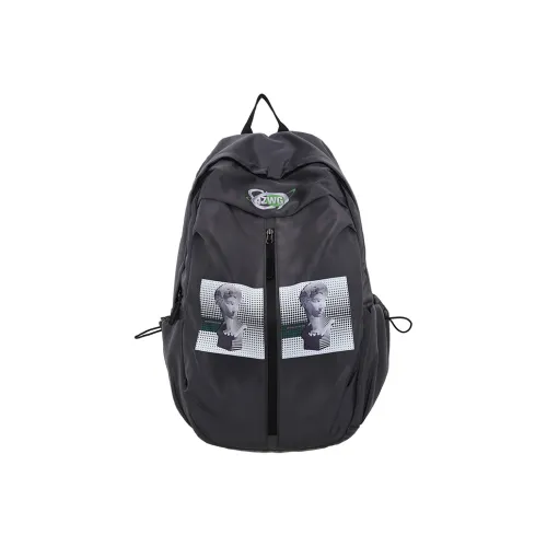 WRELS Nylon Backpack Standard Gray Black WRELS Нейлон Рюкзак Стандартный Серый Черный