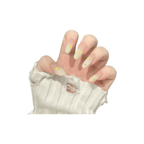 T Z Крем Звезды Ins Сладкий или Соленый False Nail MID Длина Ледяная Прозрачность Телесный Румяна Стойкий Французский